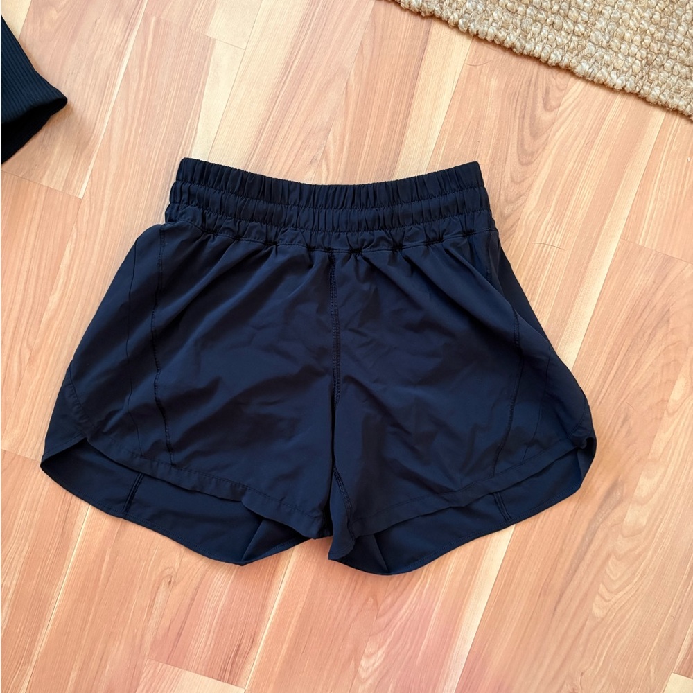Lululemon Athletica Track That Black Athletic Shorts